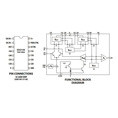 Voltage Controlled Low-Pass Filter IC - SSI2144 - Image 2